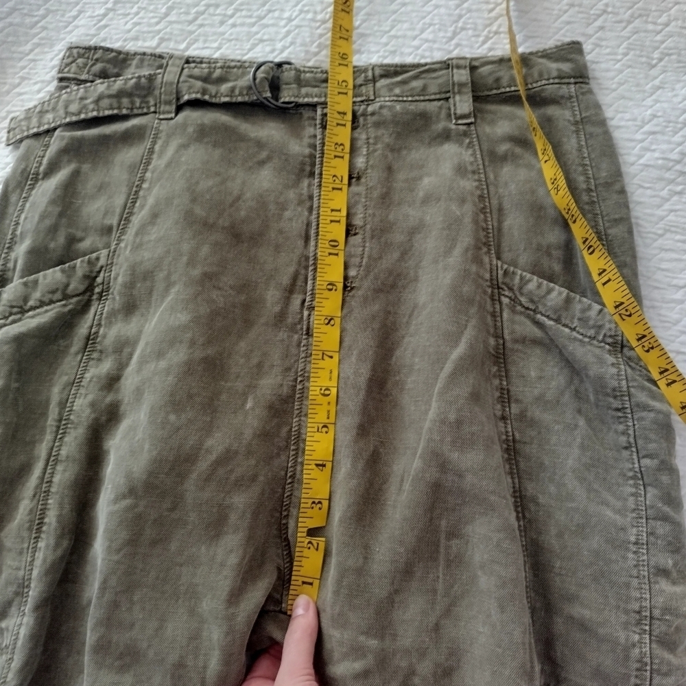 Free People Olive Green Washed Utility Jogger Pants - Picture 11 of 13
